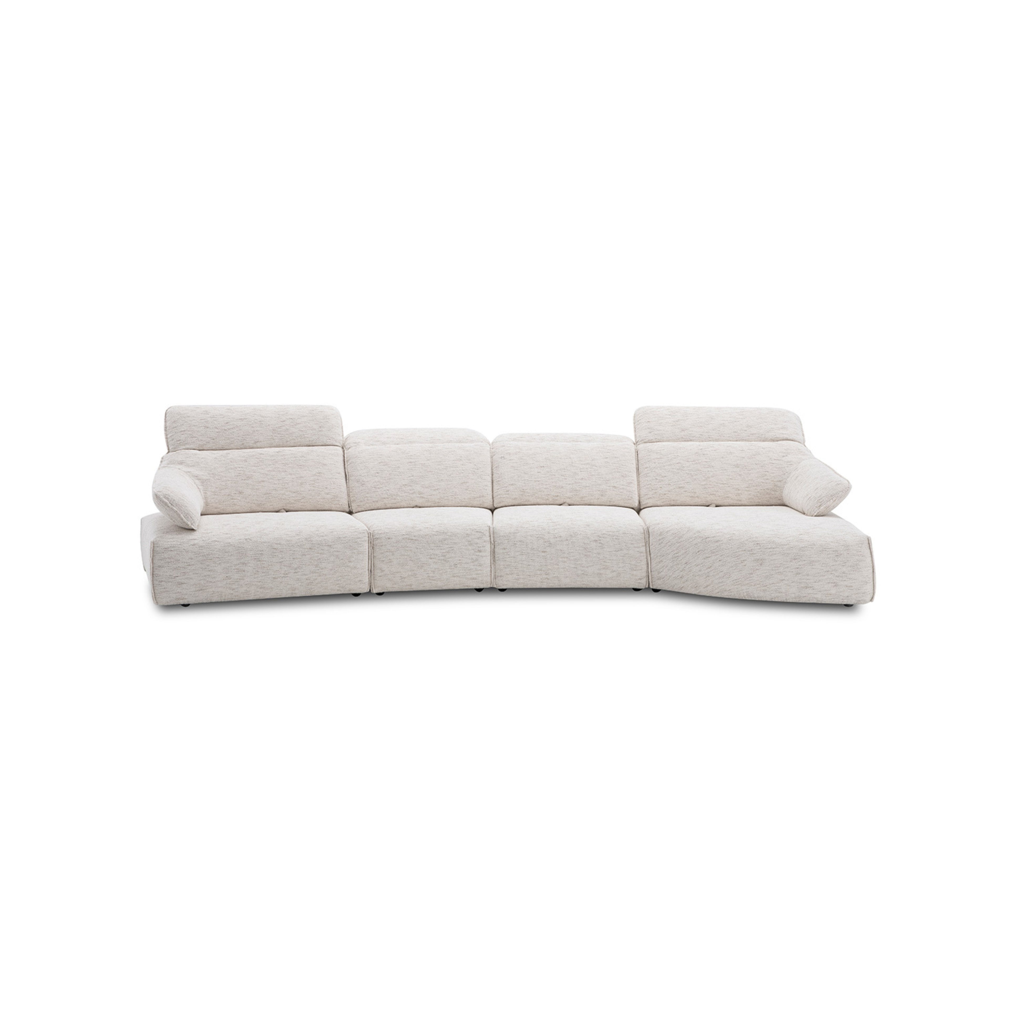 Lounge sofa with 4 back-forth