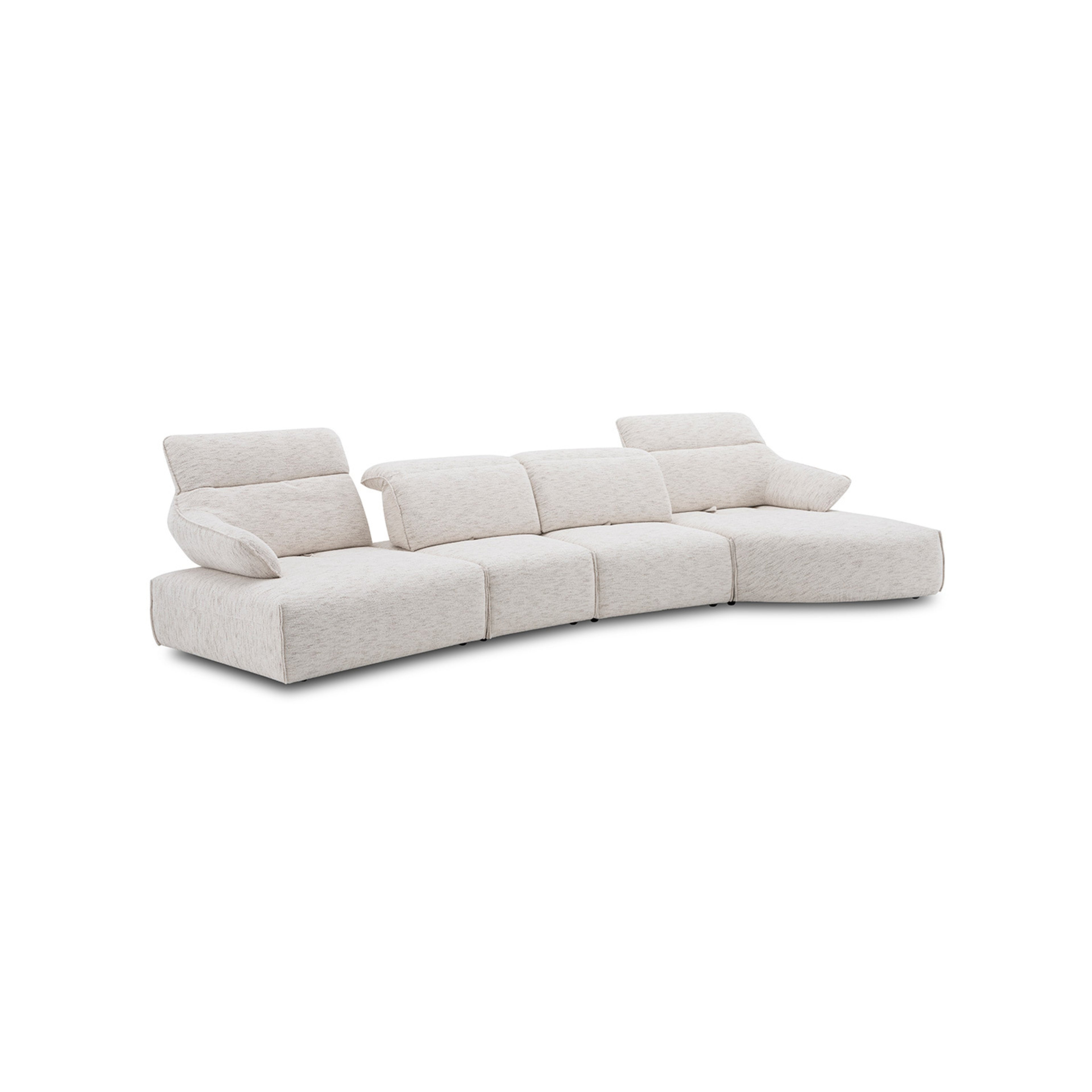 Lounge sofa with 4 back-forth