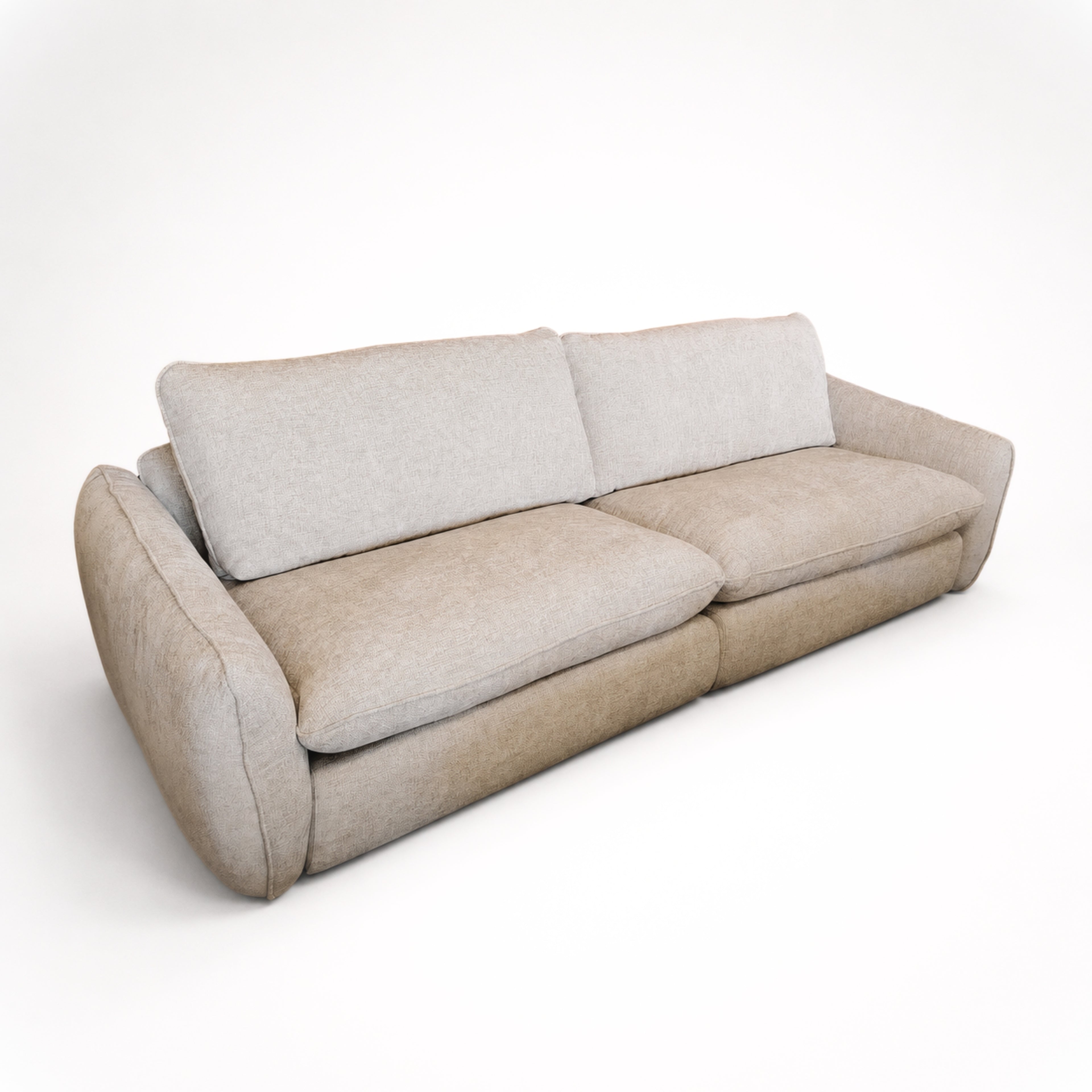 4 seater sofa with feather+fiber seating
