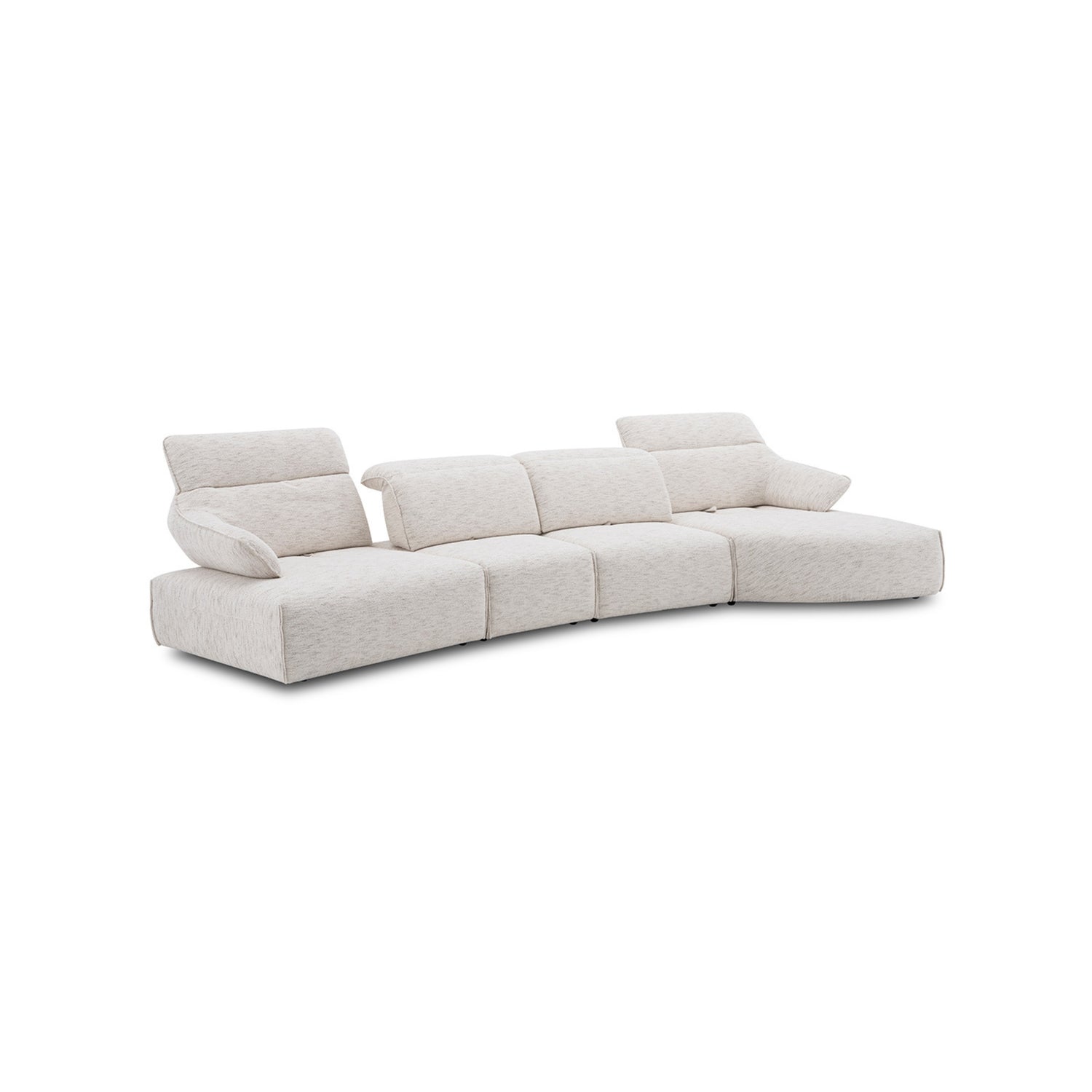 Lounge sofa with 4 back-forth