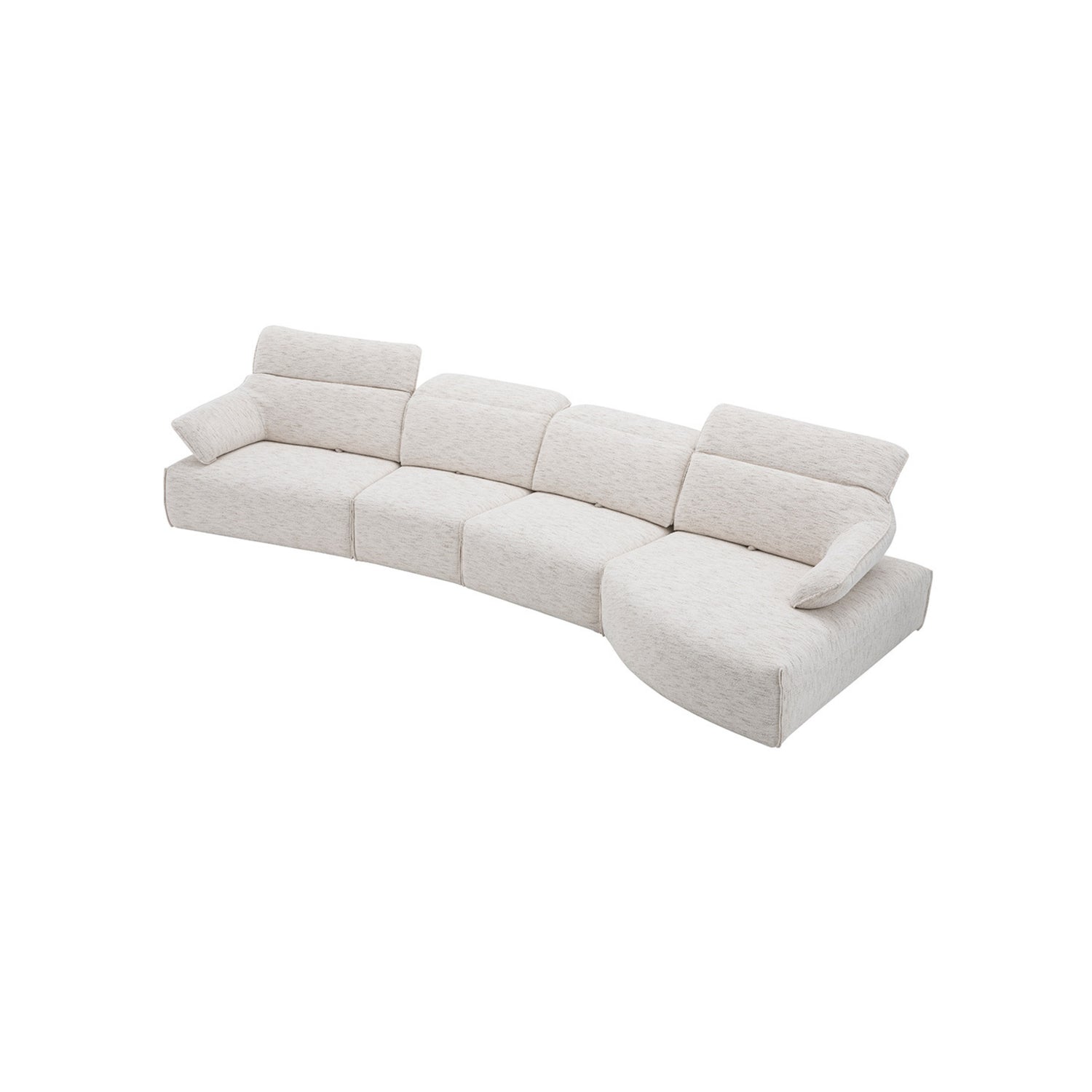 Lounge sofa with 4 back-forth