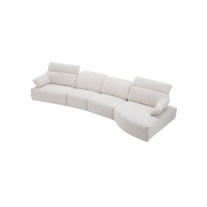 Lounge sofa with 4 back-forth