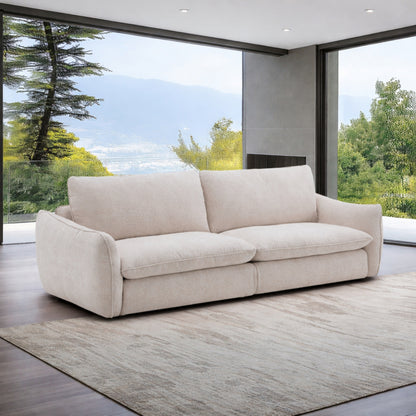 4 seater sofa with feather+fiber seating