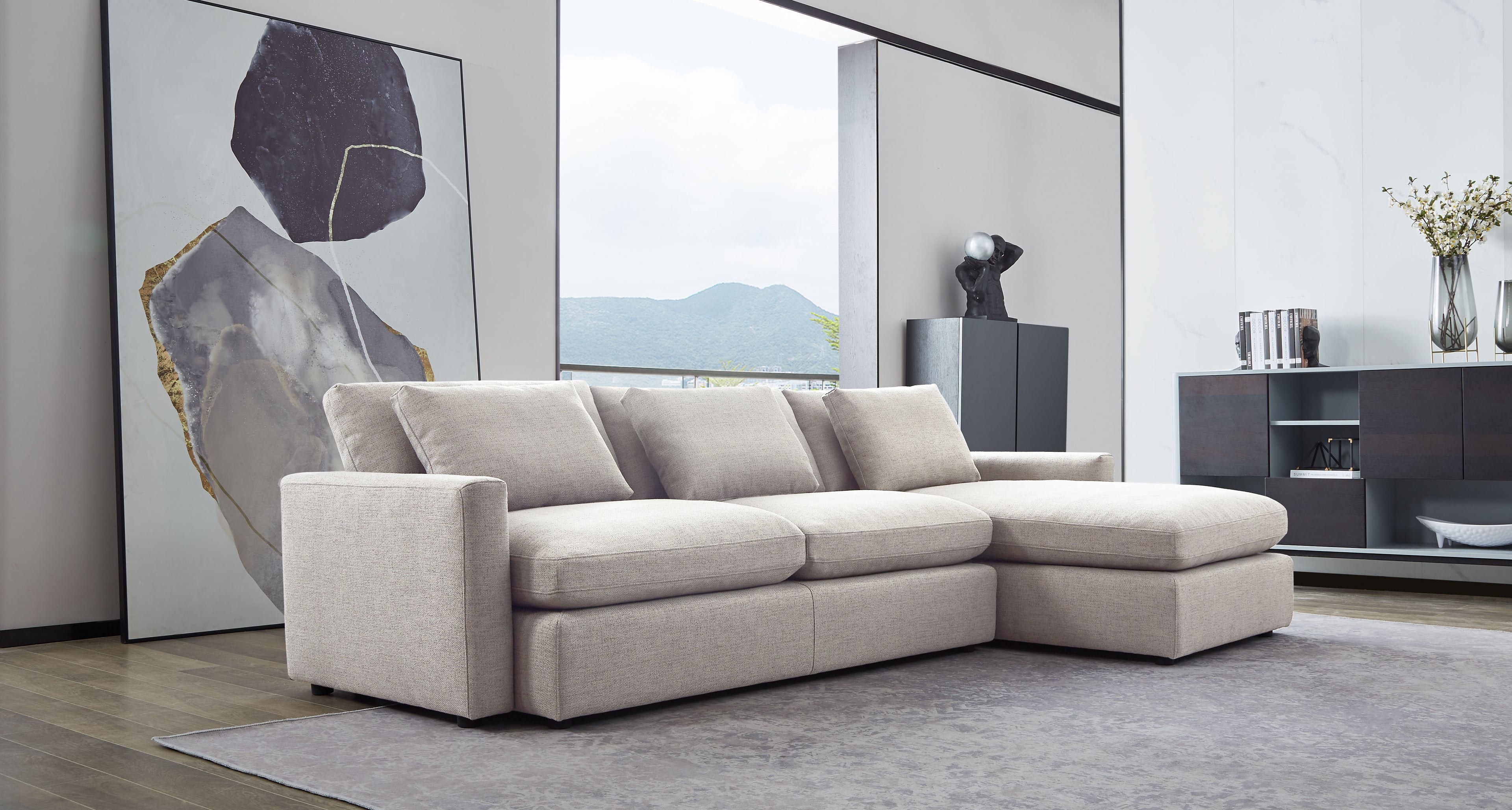 ARCADIA ARM SOFA + CHAISE