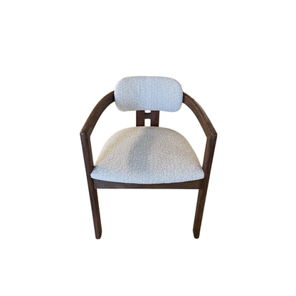LUISA SILLA DE COMEDOR C/BRAZO GLAM CREAM