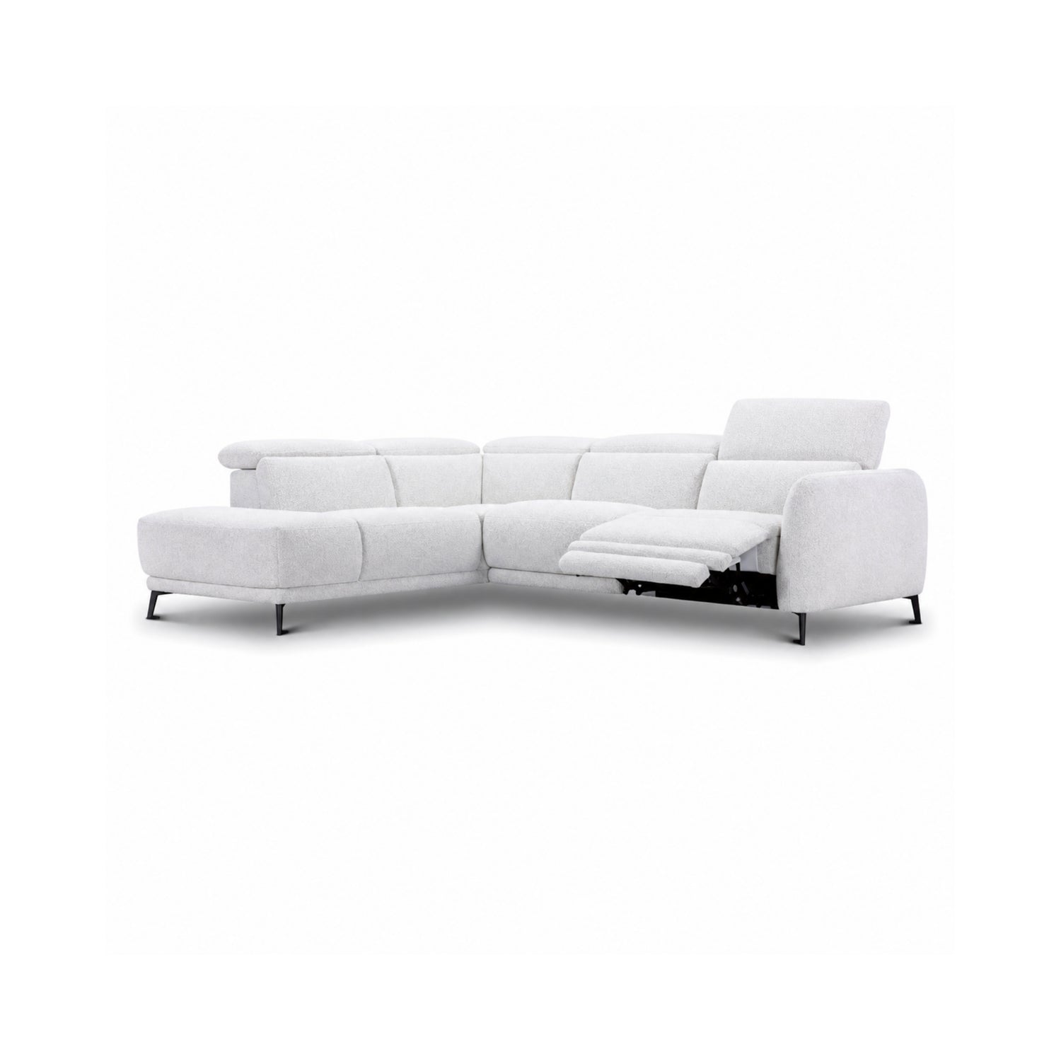 SECCIONAL CON CHAISE BLANCO (3PL)