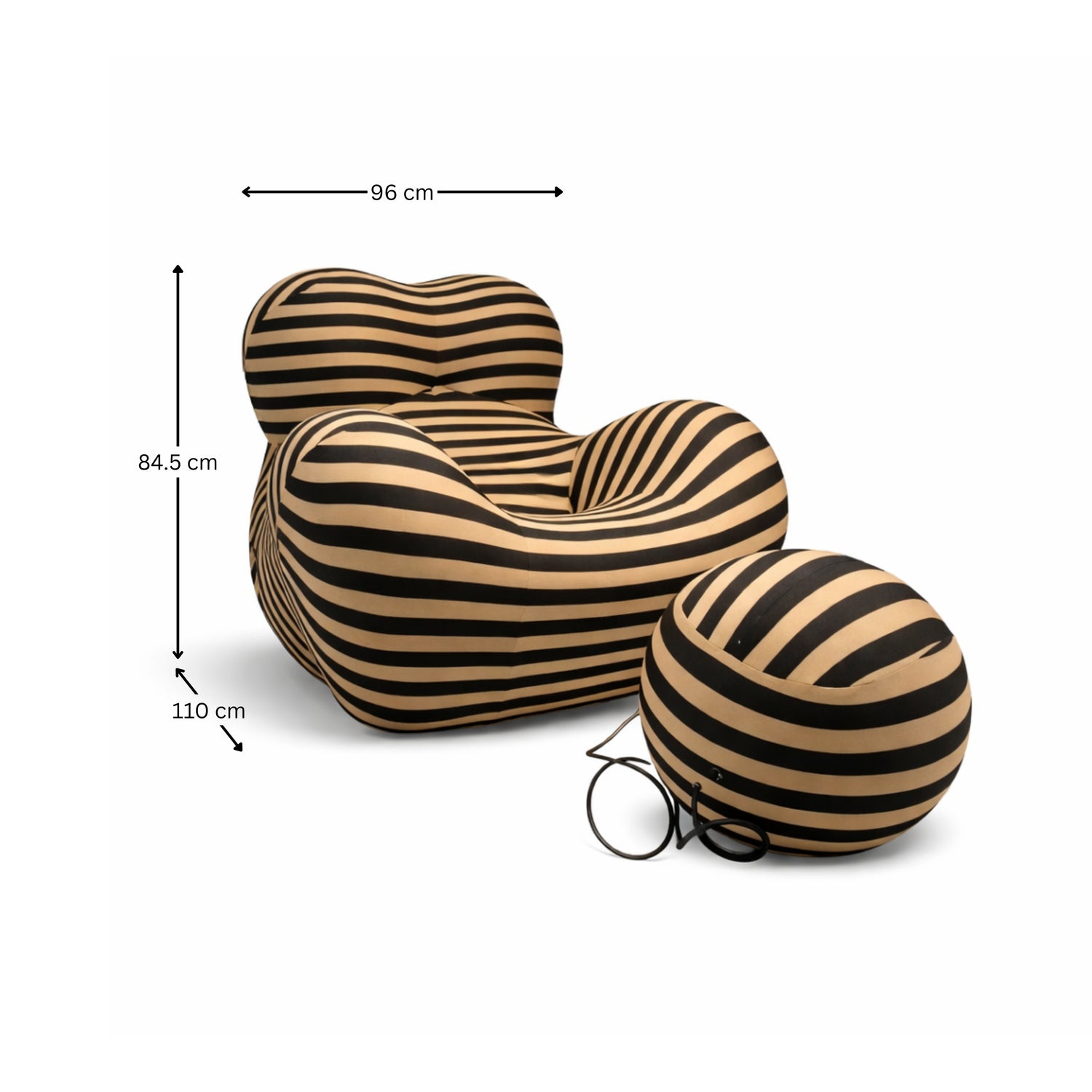 URBINO LOUNGE CHAIR (stripes)