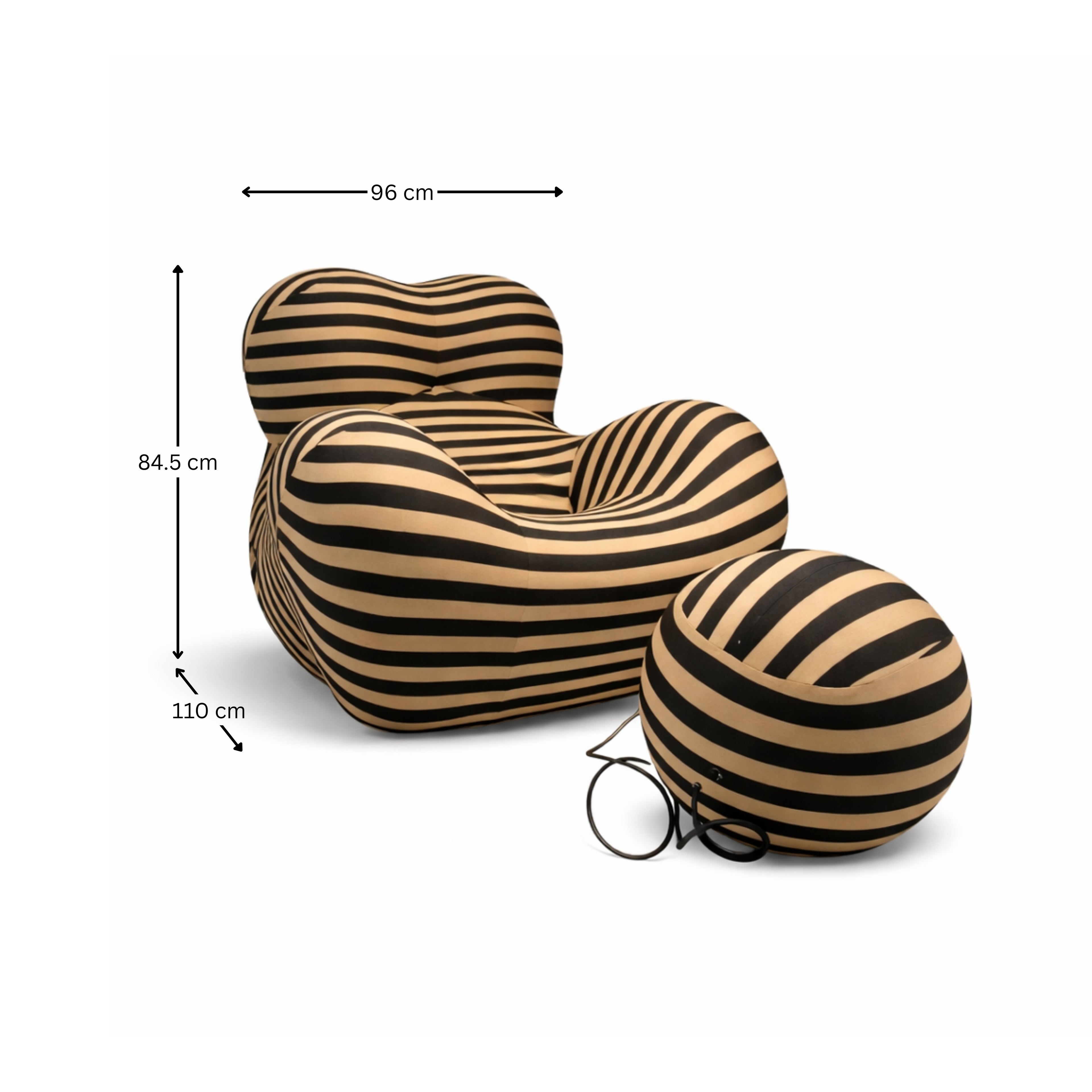 URBINO LOUNGE CHAIR (stripes)